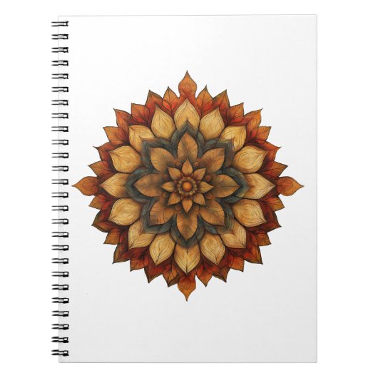 Autumn Mandala Floral Notitieboek (Voorkant)