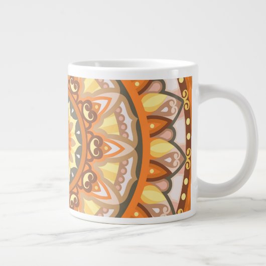 Autumn Mandala Grote Koffiekop (Rechts)