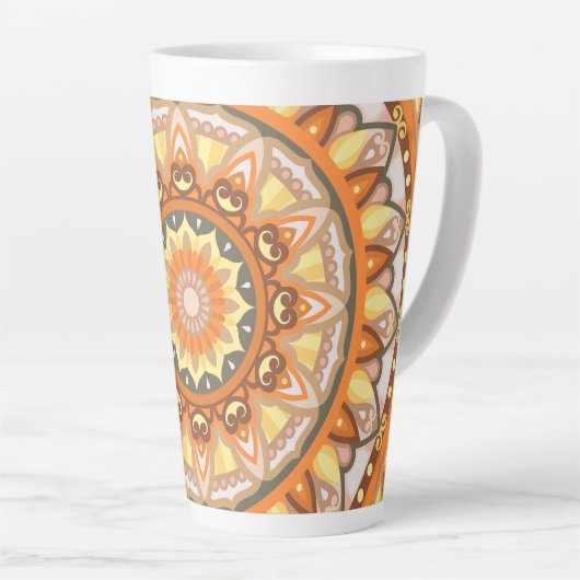 Autumn Mandala Latte Mok (Rechterhoek)