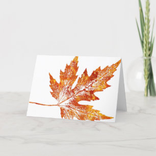 "Autumn Maple #1" Land Wenskaart Kaart