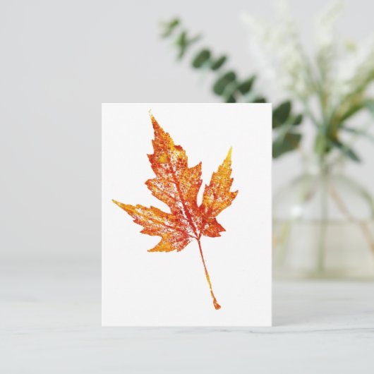 "Autumn Maple #2" Briefkaart voor landwegen (Staand voorkant)