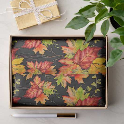 Autumn maple blad paper tissuepapier (Geschenk)