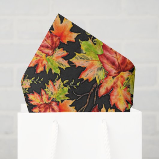 Autumn maple blad paper tissuepapier (Cadeauzakje)