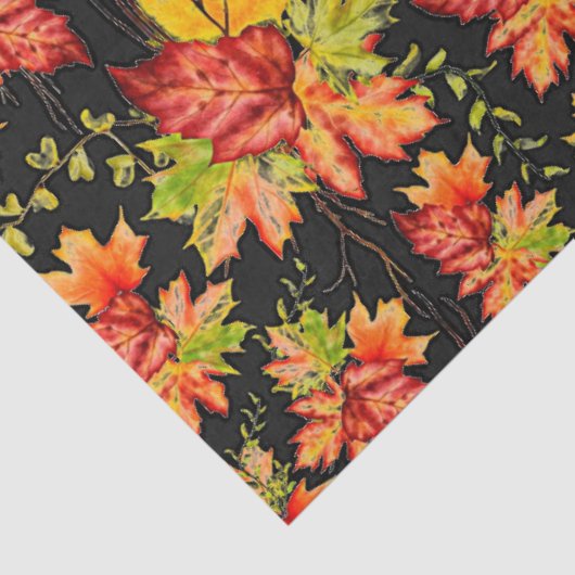 Autumn maple blad paper tissuepapier (Detail)