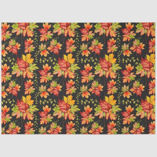 Autumn maple blad paper tissuepapier (Voorkant)