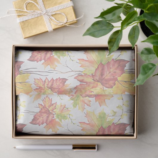 Autumn maple blad paper tissuepapier (Geschenk)