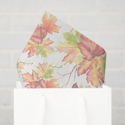 Autumn maple blad paper tissuepapier (Cadeauzakje)