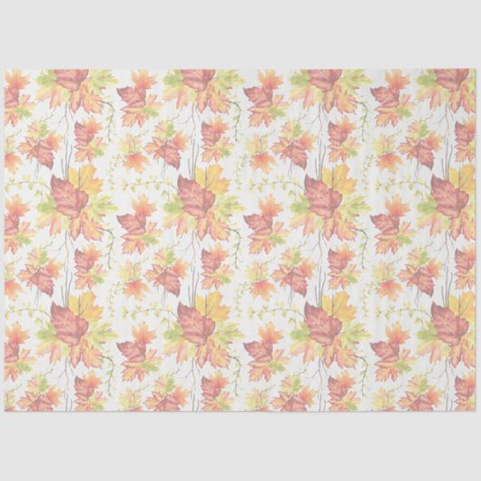 Autumn maple blad paper tissuepapier (Voorkant)