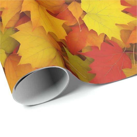 Autumn maple-bladeren cadeaupapier (Rol Hoek)