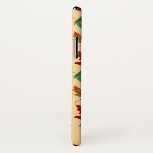 Autumn maple-bladeren met aangepaste naam Case-Mate iPhone case (Achterkant / rechts)