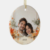 Autumn Maple Custom Photo Ornament (Rechts)