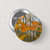 Autumn Maple Foliage Ronde Button 5,7 Cm (Voorkant /achterkant)