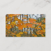 Autumn Maple Foliage Visitekaartje (Achterkant)