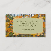 Autumn Maple Foliage Visitekaartje (Voorkant)