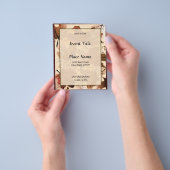 Autumn Maple laat bosvloer achter Small Event Flye Flyer (Hand)