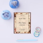 Autumn Maple laat bosvloer achter Small Event Flye Flyer (Enkel)