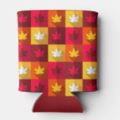 Autumn Maple laat helder patchwork over Blikjeskoeler (Achterkant)