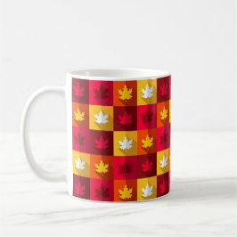 Autumn Maple laat helder patchwork over Koffiemok