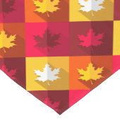Autumn Maple laat helder patchwork over Korte Tafelloper (Hoek)
