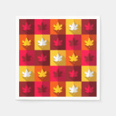 Autumn Maple laat helder patchwork over Servet (Voorkant)