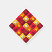 Autumn Maple laat helder patchwork over Servet (Hoek)