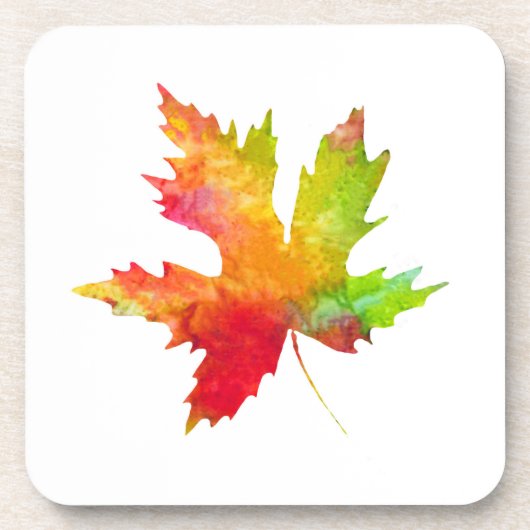Autumn Maple Leaf Beverage Coaster Bier Onderzetter (Voorkant)