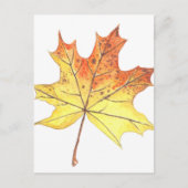 Autumn maple leaf briefkaart (Voorkant)