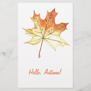 Autumn maple leaf briefpapier