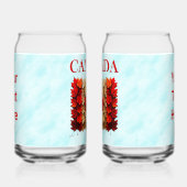 Autumn Maple Leaf Canadian Flag Blikvorm Glas (Rechts)