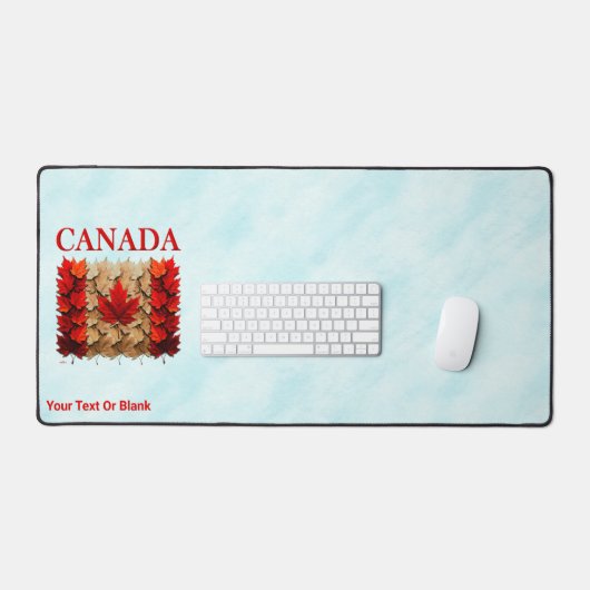 Autumn Maple Leaf Canadian Flag Bureaumat (Keyboard & Muis)