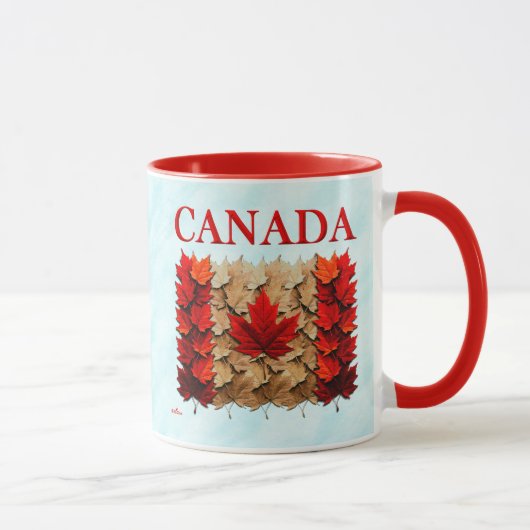 Autumn Maple Leaf Canadian Flag Mok (Rechts)