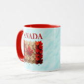 Autumn Maple Leaf Canadian Flag Mok (Voorkant links)