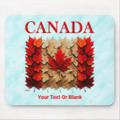Autumn Maple Leaf Canadian Flag Muismat (Voorkant)