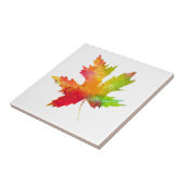 Autumn Maple Leaf Ceramic Tile Tegeltje (Zijkant)