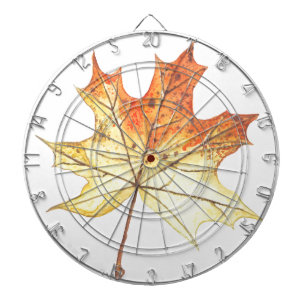Autumn maple leaf dartbord