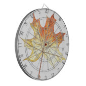 Autumn maple leaf dartbord (Voorkant Links)