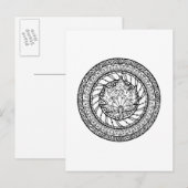 Autumn Maple Leaf Doodle Briefkaart (Voorkant / Achterkant)