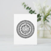 Autumn Maple Leaf Doodle Briefkaart (Staand voorkant)