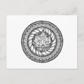 Autumn Maple Leaf Doodle Briefkaart (Voorkant)