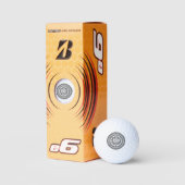 Autumn Maple Leaf Doodle Golfballen (Verpakking)