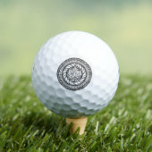 Autumn Maple Leaf Doodle Golfballen (Insitu Shirt)