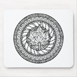 Autumn Maple Leaf Doodle Muismat