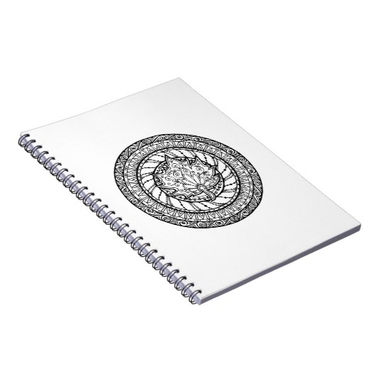 Autumn Maple Leaf Doodle Notitieboek (Rechterzijde)