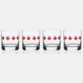 Autumn Maple Leaf Glass Drinkware Set Whisky Glas (Links)