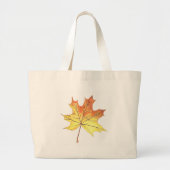 Autumn maple leaf grote tote bag (Voorkant)