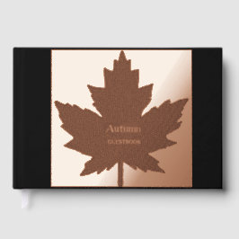 Autumn Maple Leaf Guestbook Gastenboek