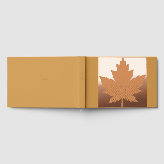 Autumn Maple Leaf Guestbook Gastenboek (Volledig)
