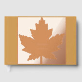 Autumn Maple Leaf Guestbook Gastenboek (Voorkant)