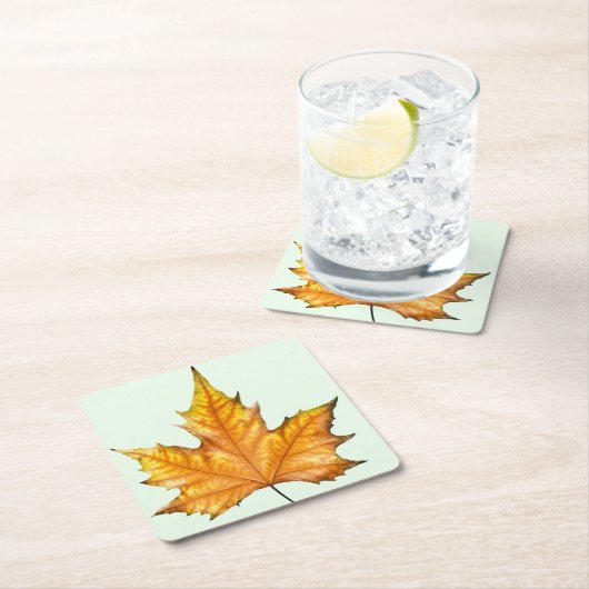Autumn maple leaf kartonnen onderzetters (Insitu)