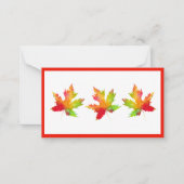 Autumn Maple Leaf Note Card Notitiekaartje (Voorkant)